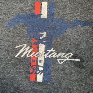 Ford Mustang Tee with Blue and Red Accents
